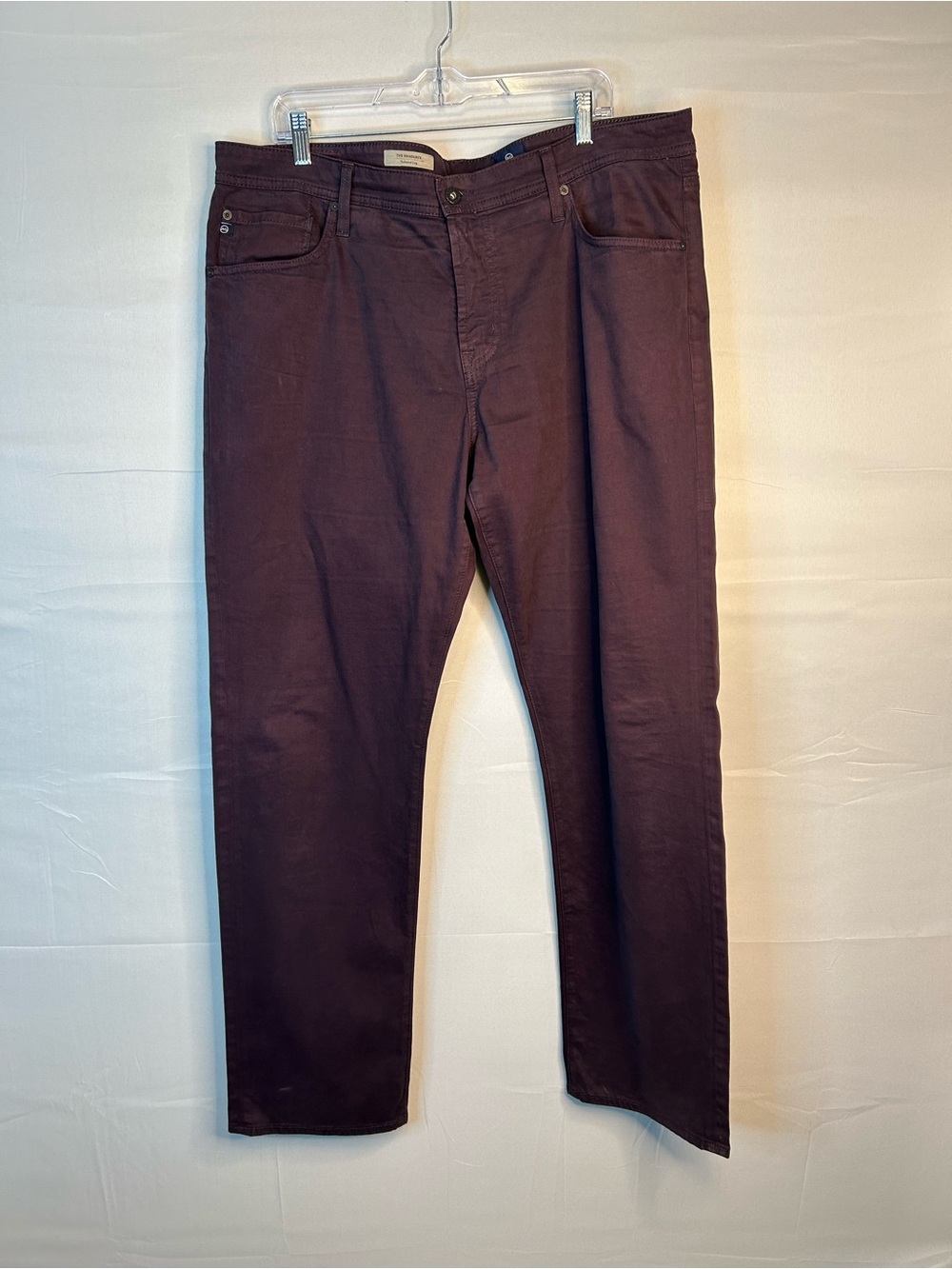 AG Adriano Goldschmied Men’s 38x32 Jeans The Graduate Tailored Leg Purple 126
